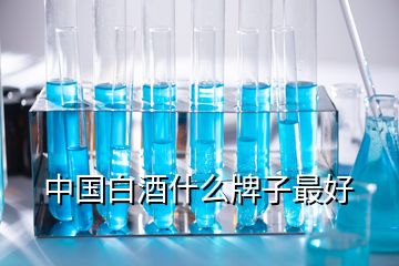 中国白酒什么牌子最好