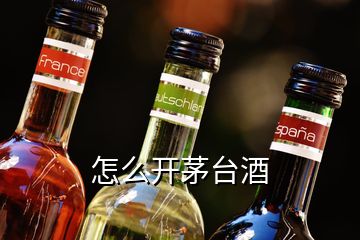 怎么开茅台酒