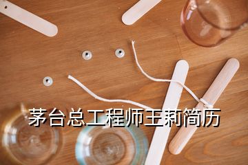 茅台总工程师王莉简历