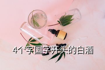 4个字国字开头的白酒