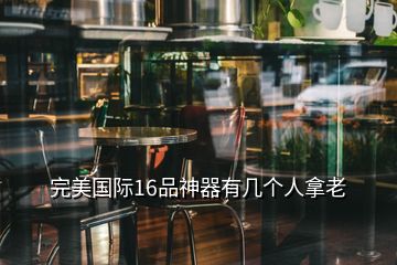 完美国际16品神器有几个人拿老