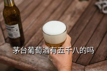 茅台葡萄酒有五千八的吗