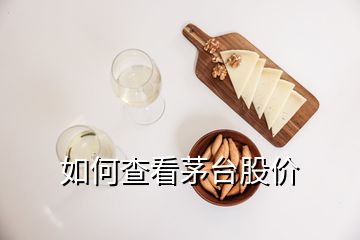 如何查看茅台股价