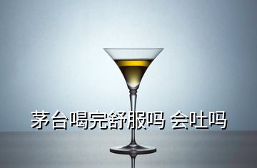 茅台喝完舒服吗 会吐吗