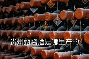 贵州甄酱酒是哪里产的