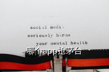 哪个app抢茅台