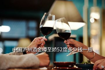 中国泸州酒金樽至娇52度多少钱一瓶