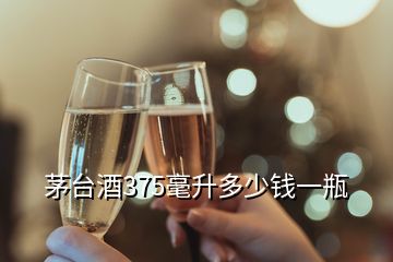 茅台酒375毫升多少钱一瓶