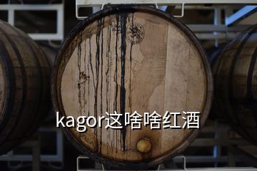 kagor这啥啥红酒