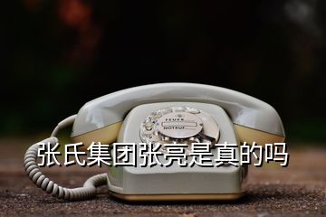 张氏集团张亮是真的吗