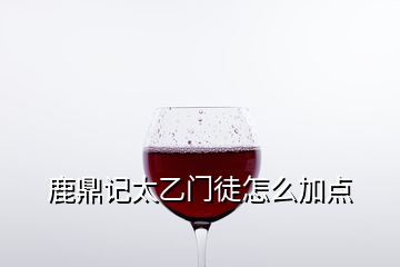 鹿鼎记太乙门徒怎么加点