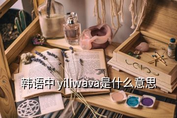 韩语中 yiliwava是什么意思