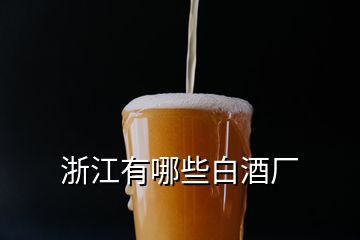 浙江有哪些白酒厂