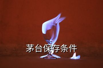 茅台保存条件