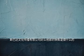 斯巴达文化传播有限公司好么他那的销售是做什么的