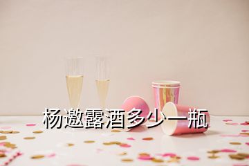 杨邀露酒多少一瓶