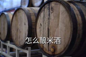 怎么酿米酒