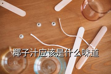 椰子汁应该是什么味道