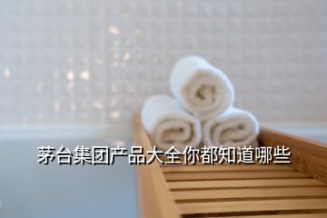 茅台集团产品大全你都知道哪些