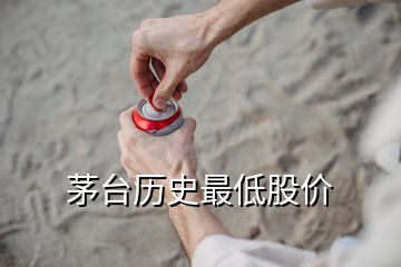 茅台历史最低股价