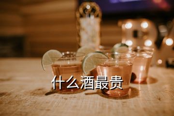 什么酒最贵