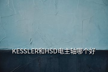 KESSLER和HSD电主轴哪个好