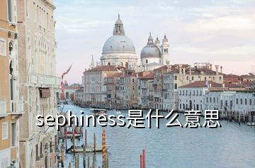 sephiness是什么意思