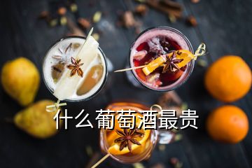 什么葡萄酒最贵