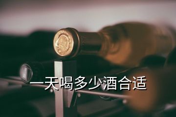 一天喝多少酒合适