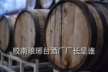 胶南琅琊台酒厂厂长是谁