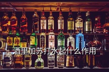 酒里加苏打水起什么作用