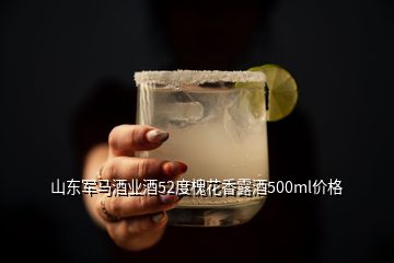 山东军马酒业酒52度槐花香露酒500ml价格