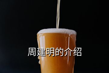 周建明的介绍