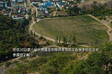 听说2022第六届中酒展宣布移师青岛后又有很多知名企业参展想了解一