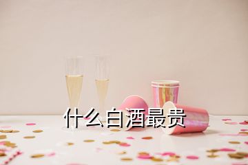 什么白酒最贵