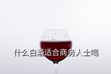 什么白酒适合商务人士喝