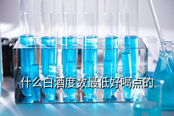 什么白酒度数最低好喝点的