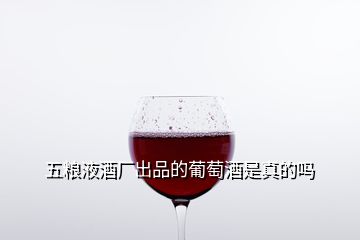 五粮液酒厂出品的葡萄酒是真的吗