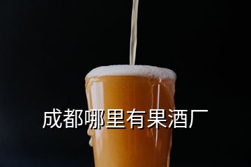 成都哪里有果酒厂