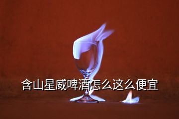 含山星威啤酒怎么这么便宜