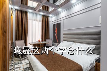 曦晟这两个字念什么