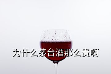 为什么茅台酒那么贵啊