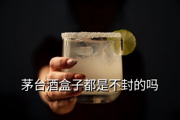 茅台酒盒子都是不封的吗