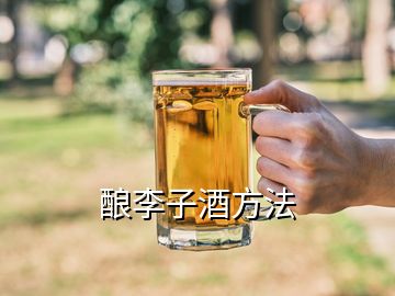 酿李子酒方法