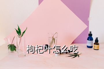 枸杞叶怎么吃