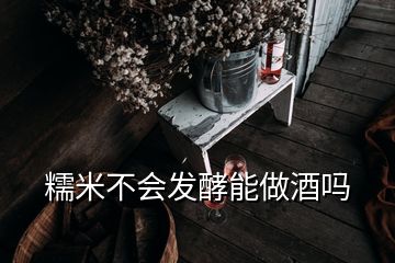 糯米不会发酵能做酒吗