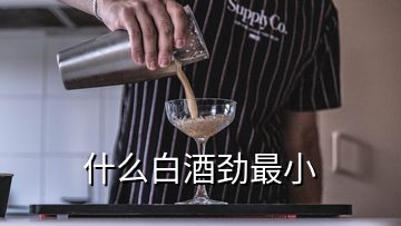 什么白酒劲最小