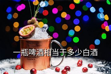 一瓶啤酒相当于多少白酒