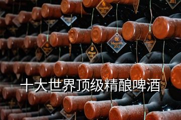 十大世界顶级精酿啤酒