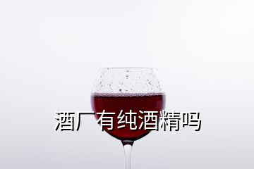 酒厂有纯酒精吗